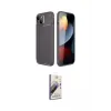 ieg™ iPhone 14 Kılıf Eksen Form Prime - Siyah Bilvis 3D Mat Cam Ekran Koruyucu
