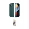 ieg™ iPhone 14 Kılıf Eksen Form Prime - Siyah Bilvis 3D Mat Cam Ekran Koruyucu