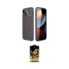 ieg™ iPhone 14 Kılıf Eksen Form Prime - Siyah Buffer Cam Ekran Koruyucu