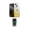 ieg™ iPhone 14 Kılıf Eksen Minimal Özel Seri - Şeffaf 360 Full Body Arka Koruyucu