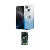 ieg™ iPhone 14 Kılıf Eksen Minimal Özel Seri - Şeffaf 360 Full Body Arka Koruyucu