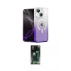 ieg™ iPhone 14 Kılıf Eksen Minimal Özel Seri - Şeffaf 360 Full Body Arka Koruyucu