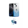 ieg™ iPhone 14 Kılıf Eksen Minimal Özel Seri - Siyah 3D Antistatik Cam Ekran Koruyucu