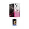 ieg™ iPhone 14 Kılıf Eksen Minimal Özel Seri - Siyah Buffer Hayalet Cam Ekran Koruyucu