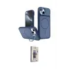 ieg™ iPhone 14 Kılıf İz Modern Prime - Siyah Bilvis 3D Cam Ekran Koruyucu