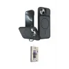 ieg™ iPhone 14 Kılıf İz Modern Prime - Siyah Bilvis 3D Cam Ekran Koruyucu