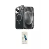 ieg™ iPhone 14 Kılıf Kıvılcım Form Prime - Şeffaf Pasifik Cam Ekran Koruyucu
