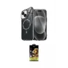 ieg™ iPhone 14 Kılıf Kıvılcım Form Prime - Siyah Buffer Cam Ekran Koruyucu