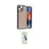 ieg™ iPhone 14 Kılıf Kıvılcım Işık Serisi - Şeffaf Pasifik Cam Ekran Koruyucu