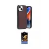 ieg™ iPhone 14 Kılıf Kıvılcım Işık Serisi - Siyah Buffer Hayalet Cam Ekran Koruyucu