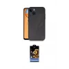 ieg™ iPhone 14 Kılıf Kıvılcım Işık Serisi - Siyah Buffer Hayalet Cam Ekran Koruyucu