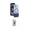 ieg™ iPhone 14 Kılıf Kozmos Form Özel Seri - Siyah Bilvis 3D Cam Ekran Koruyucu