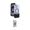 ieg™ iPhone 14 Kılıf Kozmos Form Özel Seri - Siyah Bilvis 3D Cam Ekran Koruyucu