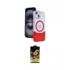 ieg™ iPhone 14 Kılıf Kozmos Form Özel Seri - Siyah Buffer Cam Ekran Koruyucu
