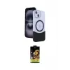 ieg™ iPhone 14 Kılıf Kozmos Form Özel Seri - Siyah Buffer Cam Ekran Koruyucu