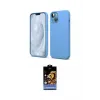ieg™ iPhone 14 Kılıf Kozmos Yansıma Özel Seri - Siyah Buffer Hayalet Cam Ekran Koruyucu