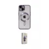ieg™ iPhone 14 Kılıf Nova Işık Özel Seri - Siyah Bilvis 3D Cam Ekran Koruyucu