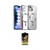ieg™ iPhone 14 Kılıf Nova Işık Özel Seri - Siyah Buffer Cam Ekran Koruyucu