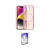 ieg™ iPhone 14 Kılıf Siluet Minimal Prime - Siyah Bilvis 5in1 3D Magic Cam Ekran Koruyucu