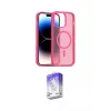 ieg™ iPhone 14 Kılıf Siluet Minimal Prime - Siyah Bilvis 5in1 3D Magic Cam Ekran Koruyucu
