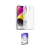 ieg™ iPhone 14 Kılıf Siluet Minimal Prime - Siyah Bilvis 5in1 3D Magic Cam Ekran Koruyucu