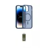 ieg™ iPhone 14 Kılıf Siluet Minimal Prime - Siyah Joko Magic 5D Hayalet Cam
