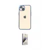 ieg™ iPhone 14 Kılıf Vadi Minimal - Siyah Bilvis 3D Mat Cam Ekran Koruyucu