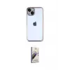 ieg™ iPhone 14 Kılıf Vadi Minimal - Siyah Bilvis 3D Mat Cam Ekran Koruyucu