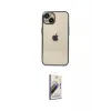 ieg™ iPhone 14 Kılıf Vadi Minimal - Siyah Bilvis 3D Mat Cam Ekran Koruyucu