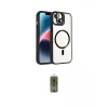 ieg™ iPhone 14 Kılıf Yadigar Asil Koleksiyonu - Siyah Joko Magic 5D Hayalet Cam