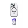 ieg™ iPhone 14 Kılıf Yadigar Klasik Özel Seri - Siyah Bilvis 5in1 3D Magic Cam Ekran Koruyucu