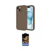 ieg™ iPhone 14 Kılıf Yankı Yansıma Özel Seri - Siyah Buffer Hayalet Cam Ekran Koruyucu
