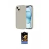 ieg™ iPhone 14 Kılıf Yankı Yansıma Özel Seri - Siyah Buffer Hayalet Cam Ekran Koruyucu
