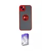ieg™ iPhone 14 Kılıf Yörünge Çizgi - Siyah Bilvis 5in1 3D Magic Cam Ekran Koruyucu