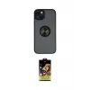ieg™ iPhone 14 Kılıf Yörünge Çizgi - Siyah Buffer Cam Ekran Koruyucu