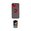 ieg™ iPhone 14 Kılıf Yörünge Çizgi - Siyah Buffer Hayalet Cam Ekran Koruyucu