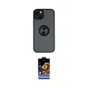 ieg™ iPhone 14 Kılıf Yörünge Çizgi - Siyah Buffer Hayalet Cam Ekran Koruyucu