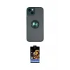 ieg™ iPhone 14 Kılıf Yörünge Çizgi - Siyah Buffer Hayalet Cam Ekran Koruyucu