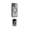 ieg™ iPhone 14 Kılıf Zirve Doku Prime - Siyah Buffer Hayalet Cam Ekran Koruyucu