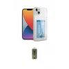 ieg™ iPhone 14 Plus Kılıf Doruk Klasik Koleksiyonu - Siyah Joko Magic 5D Hayalet Cam