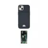 ieg™ iPhone 14 Plus Kılıf Vadi Çizgi Prime - Siyah 360 Mat Full Body Arka Koruyucu