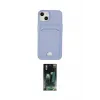 ieg™ iPhone 14 Plus Kılıf Vadi Çizgi Prime - Siyah 360 Mat Full Body Arka Koruyucu