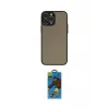 ieg™ iPhone 14 Pro Kılıf Ahenk Çizgi Serisi - Siyah 18D Cam Ekran Koruyucu