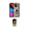 ieg™ iPhone 14 Pro Kılıf Ahenk Klasik Koleksiyonu - Siyah Buffer Cam Ekran Koruyucu