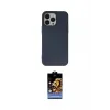 ieg™ iPhone 14 Pro Kılıf Ahenk Serisi - Siyah Buffer Hayalet Cam Ekran Koruyucu