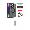 ieg™ iPhone 14 Pro Kılıf Akış Form - Siyah Joko Magic 5D Cam
