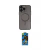 ieg™ iPhone 14 Pro Kılıf Akış Minimal Özel Seri - Siyah 18D Cam Ekran Koruyucu
