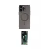 ieg™ iPhone 14 Pro Kılıf Akış Minimal Özel Seri - Siyah 360 Mat Full Body Arka Koruyucu