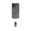 ieg™ iPhone 14 Pro Kılıf Akış Minimal Özel Seri - Siyah Joko Magic 5D Hayalet Cam