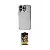 ieg™ iPhone 14 Pro Kılıf Doruk Doku Prime - Siyah Buffer Cam Ekran Koruyucu
